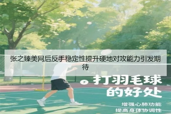 张之臻美网后反手稳定性提升硬地对攻能力引发期待